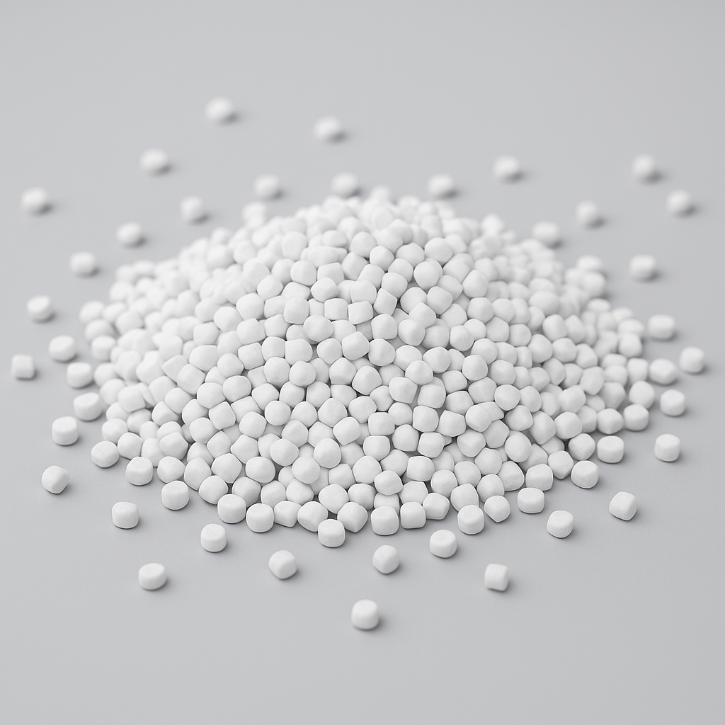 Extrusion of CaCO₃-PE compound for packaging films