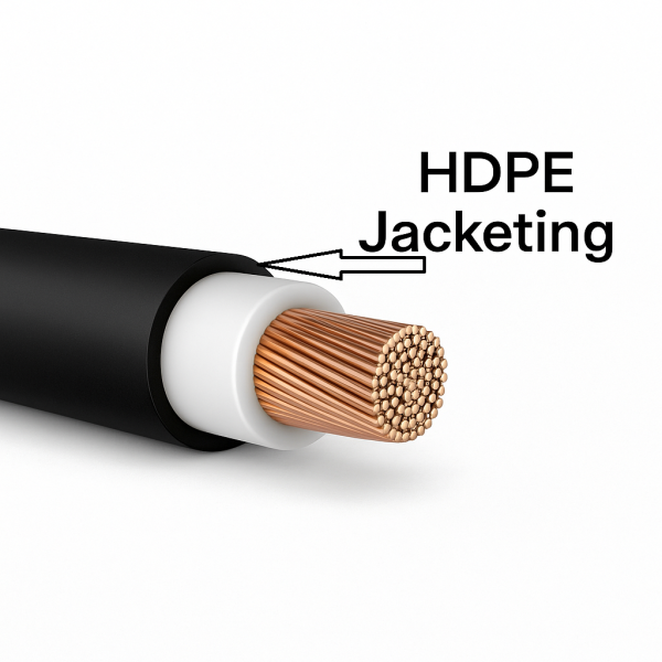 UV-stabilized HDPE compound granules for cable jacketing