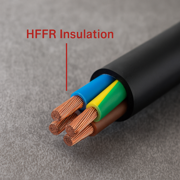Halogen-free flame-retardant HFFR compound granules for cable insulation