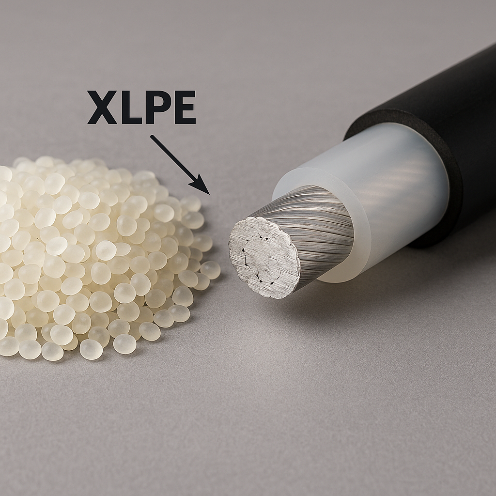Natural XLPE compound granules for low-voltage cable insulation